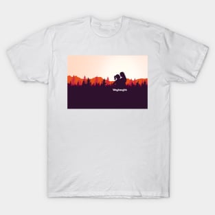 WayHaught Forest Sunset Silhouette - Wynonna Earp T-Shirt